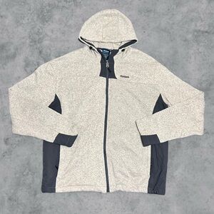Vintage Reebok Jacket Mens XL Gray Windbreaker Full Zip 90s Retro